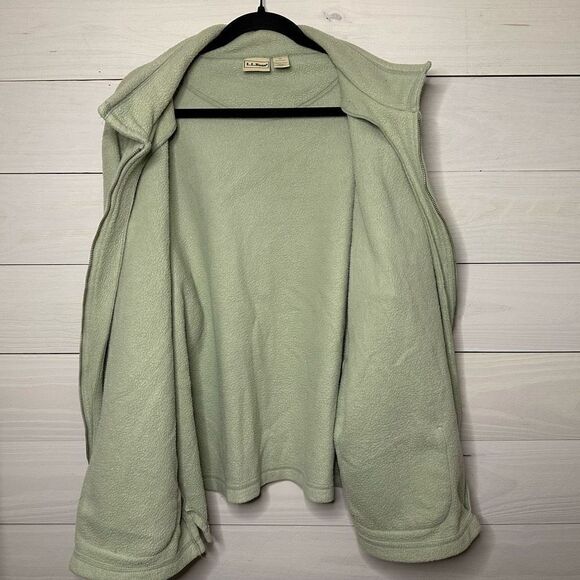 L.L. Bean Sage Green Fleece Jacket Women’s Size 2XL - Picture 5 of 6